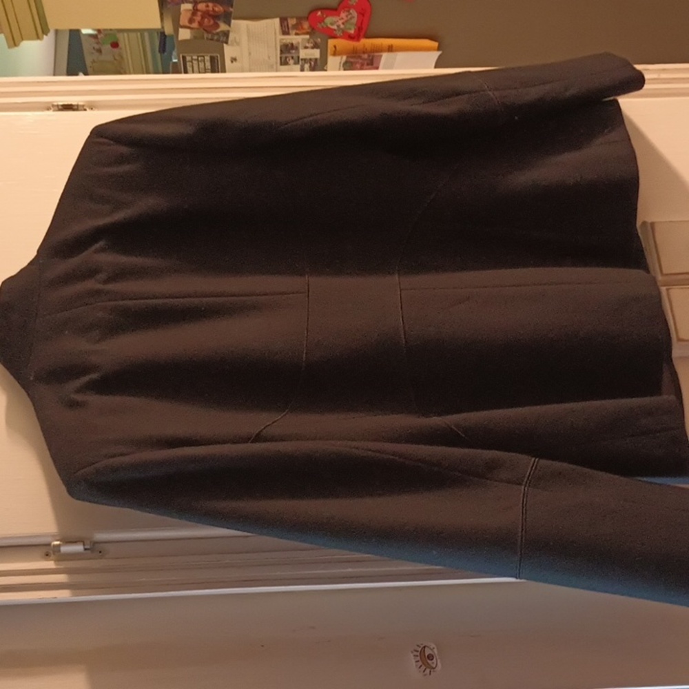 Black Wool Jacket - image 7